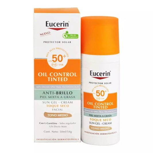 Eucerin Sun Gel-Crema Oil Control Tinted FPS 50